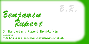 benjamin rupert business card